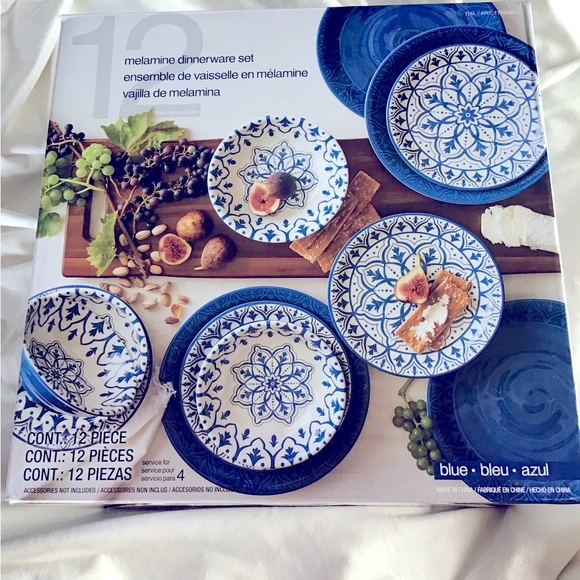 Melamine 12 plates set by Pandex x parties dinner holidays New